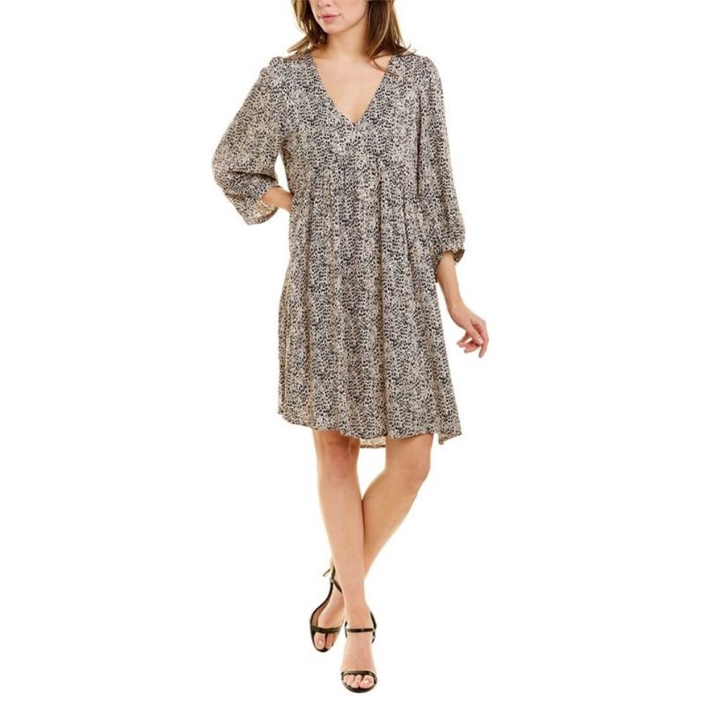 Anna Kay Leopard Print Emily V-Neck Tunic Dress Size T3 US Large‎
